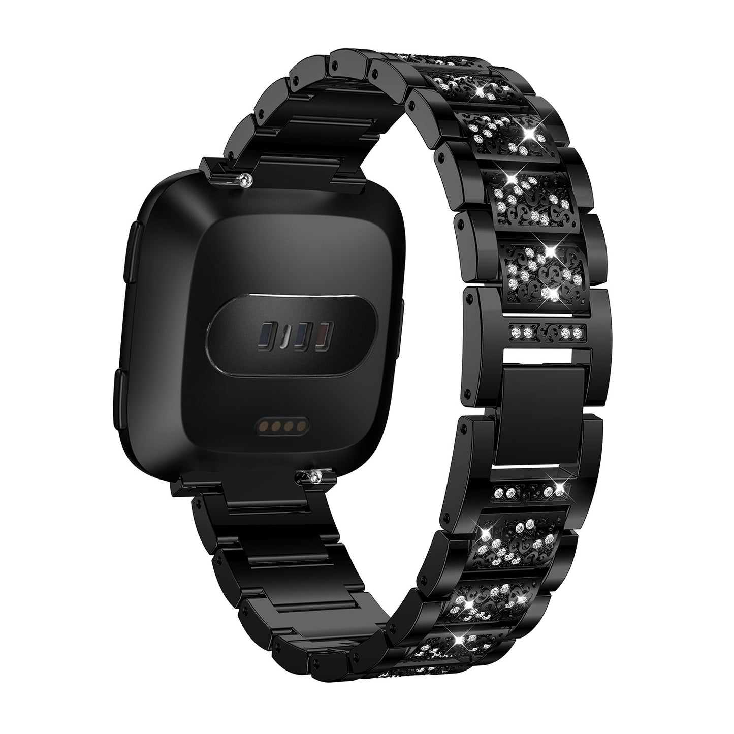 Link Strap w/ Rhinestones for Fitbit Versa & Versa 2