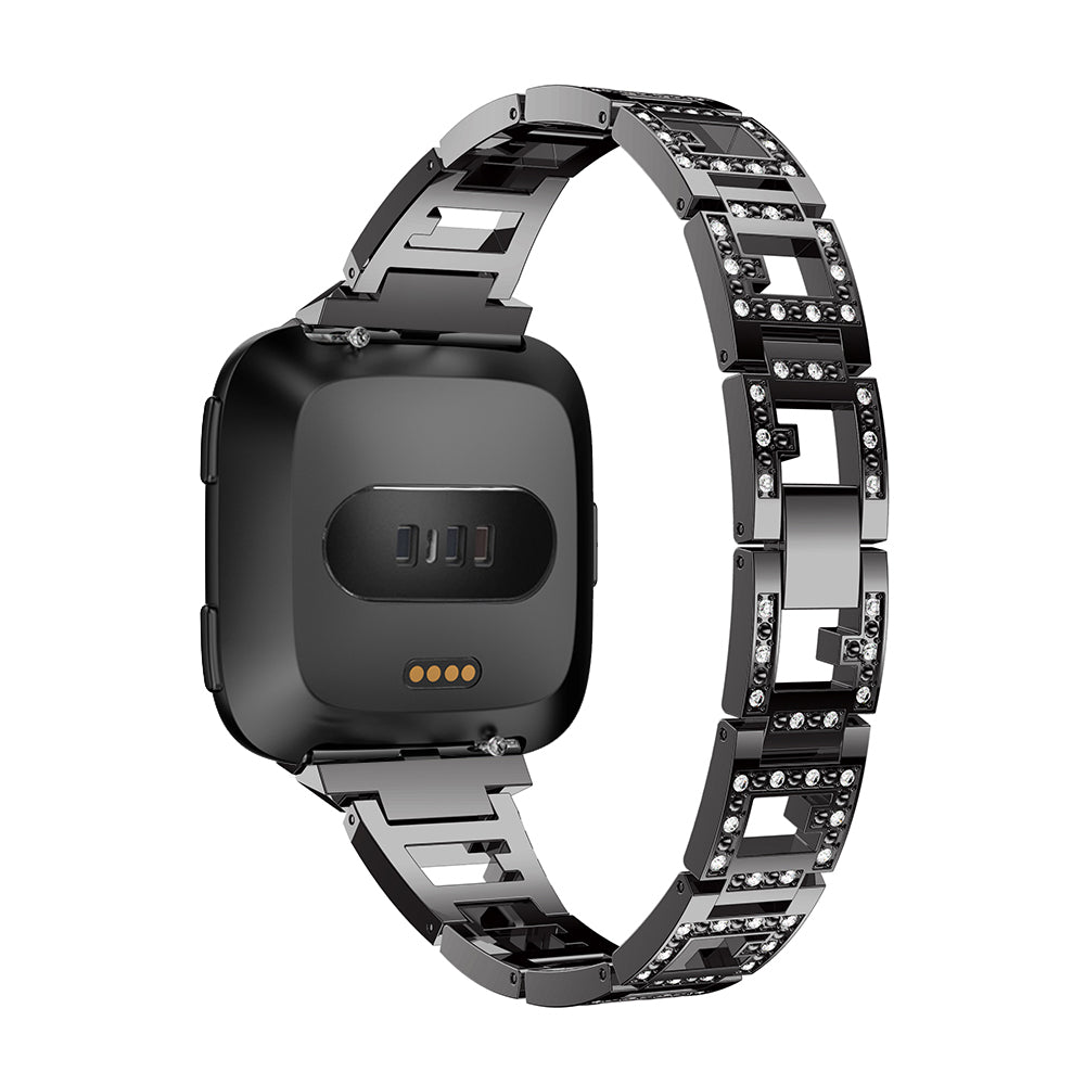 Alloy Link Band w/ Rhinestones for Fitbit Versa & Versa 2
