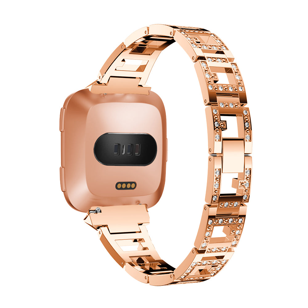 Alloy Link Band w/ Rhinestones for Fitbit Versa & Versa 2