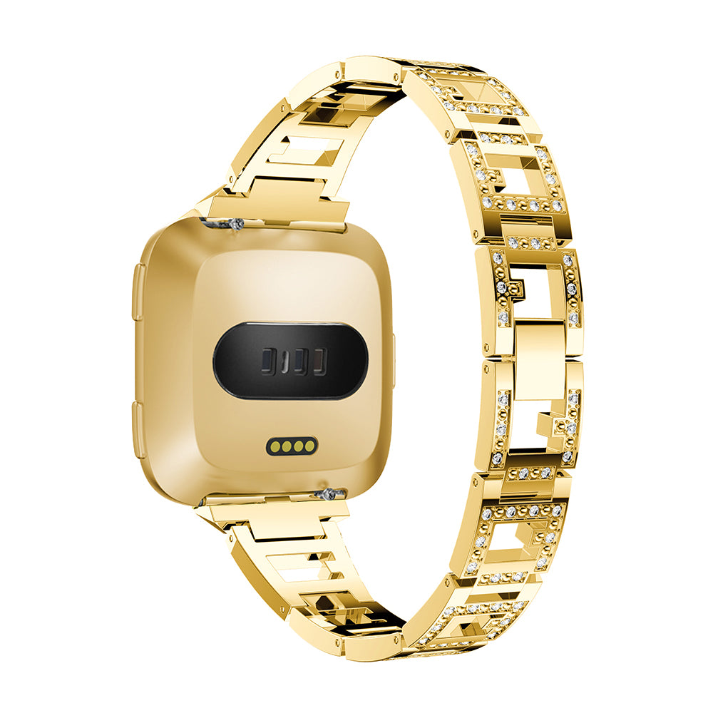 Alloy Link Band w/ Rhinestones for Fitbit Versa & Versa 2