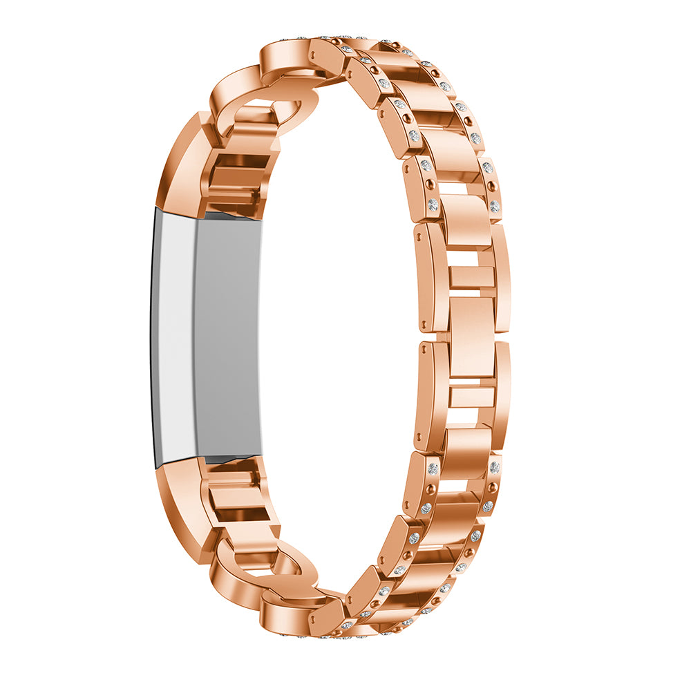 Alloy Link Strap w/ Rhinestones for Fitbit Alta & Alta HR