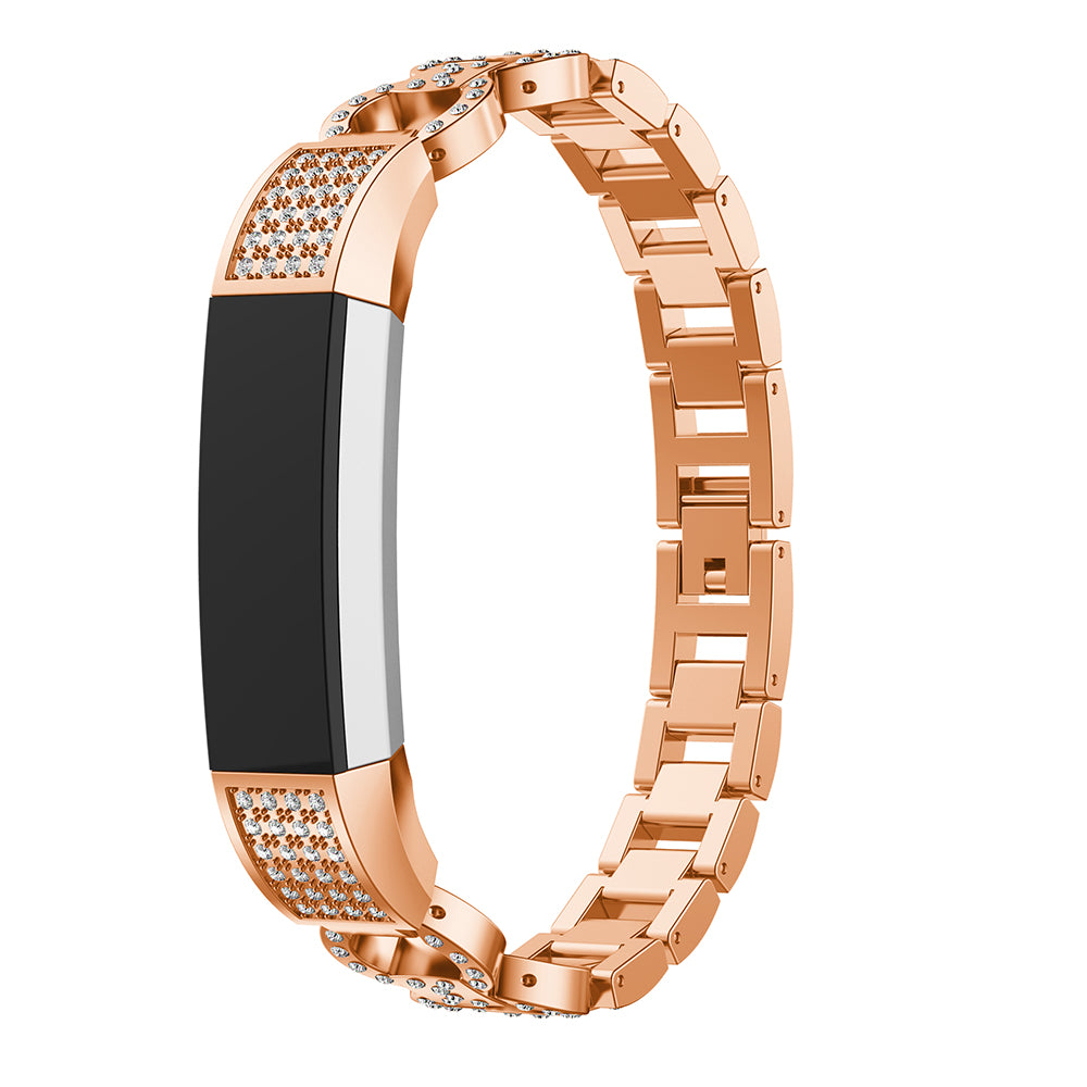 Alloy Link Strap w/ Rhinestones for Fitbit Alta & Alta HR