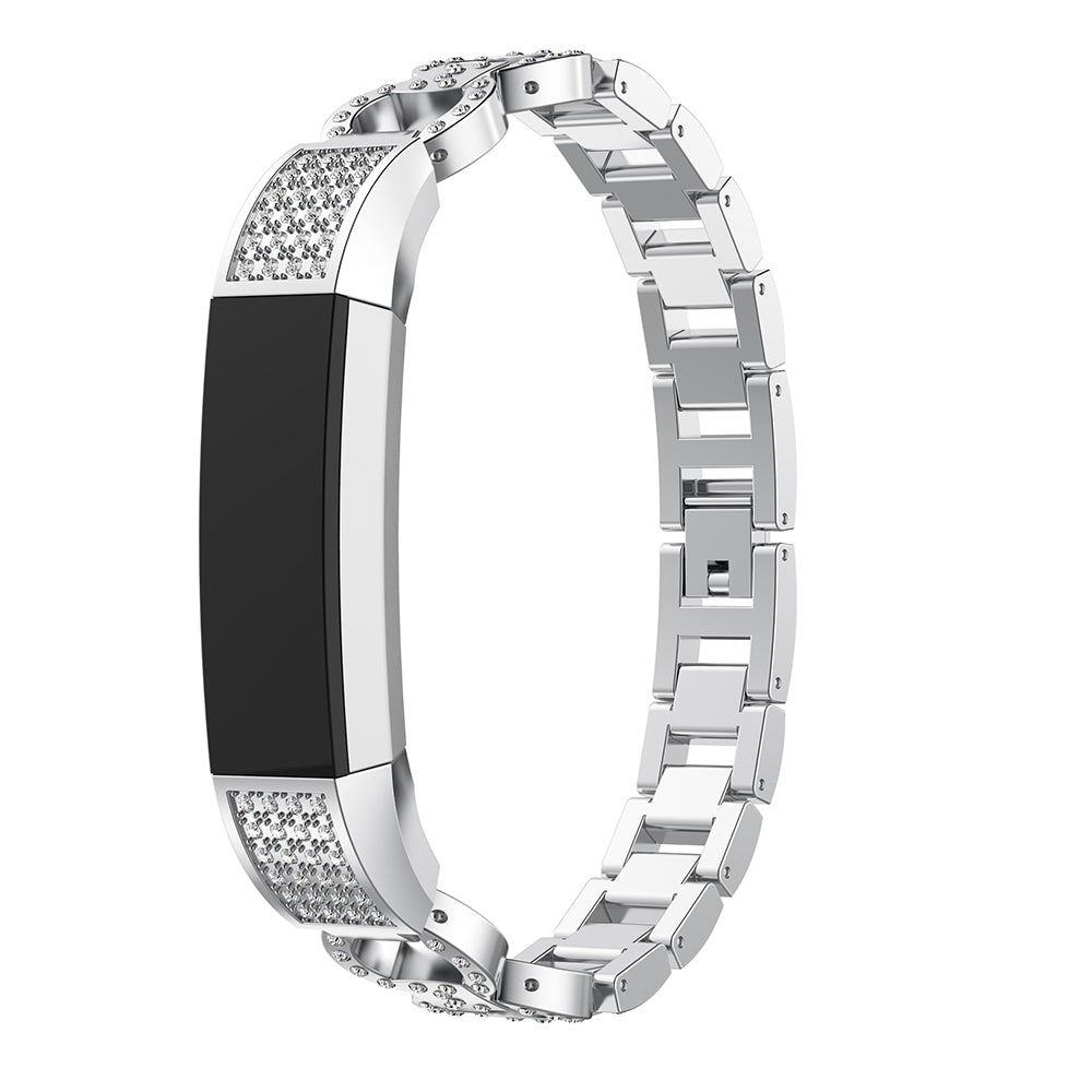 Alloy Link Strap w/ Rhinestones for Fitbit Alta & Alta HR