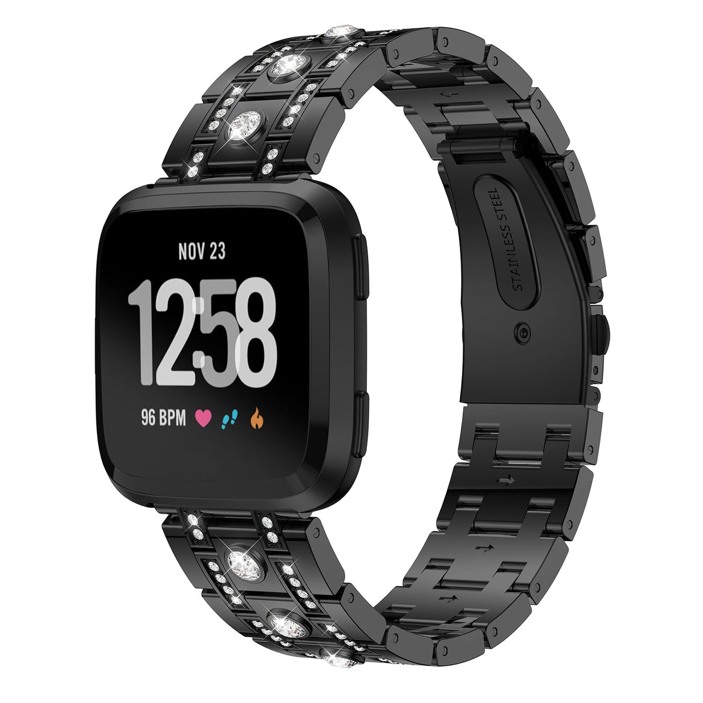 Rhinestone Studded Bracelet for Fitbit Versa & Versa 2