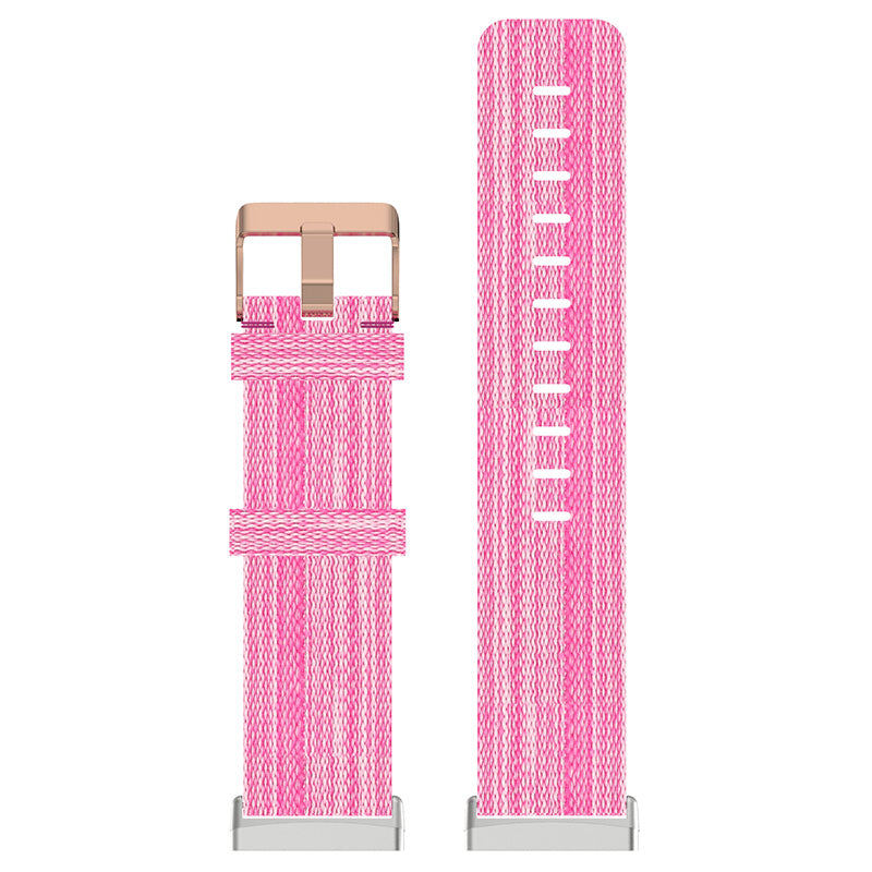 Canvas Strap with Rose Gold Buckle for Fitbit Versa 3