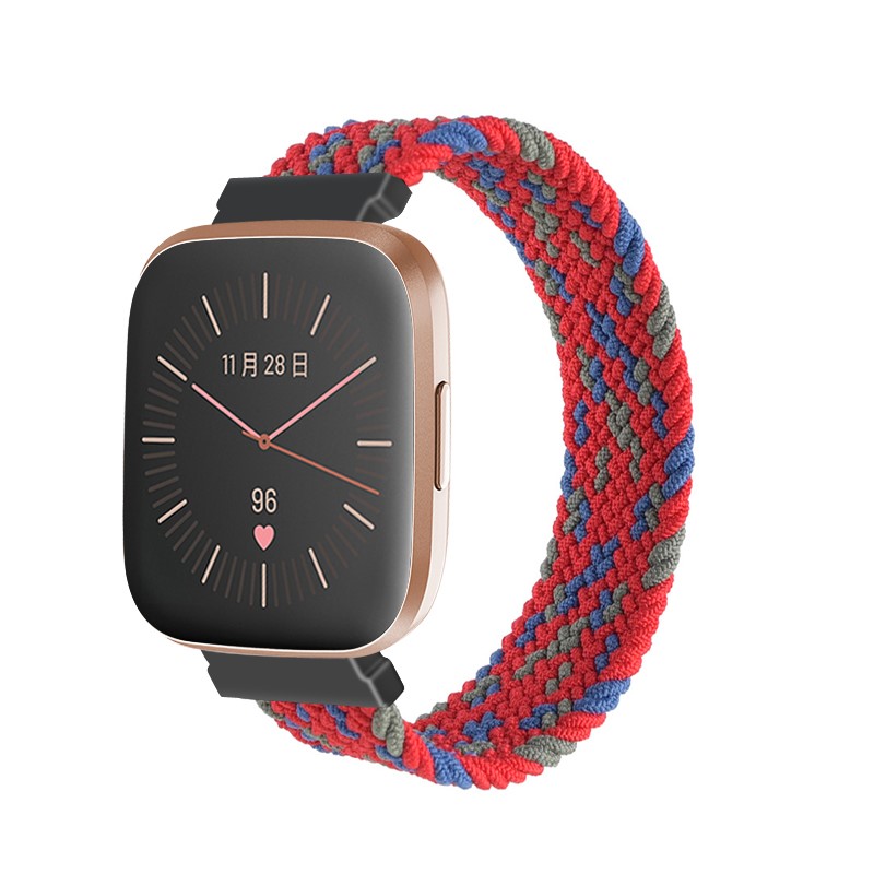 Woven Patterned Elastic Strap for Fitbit Versa & Versa 2
