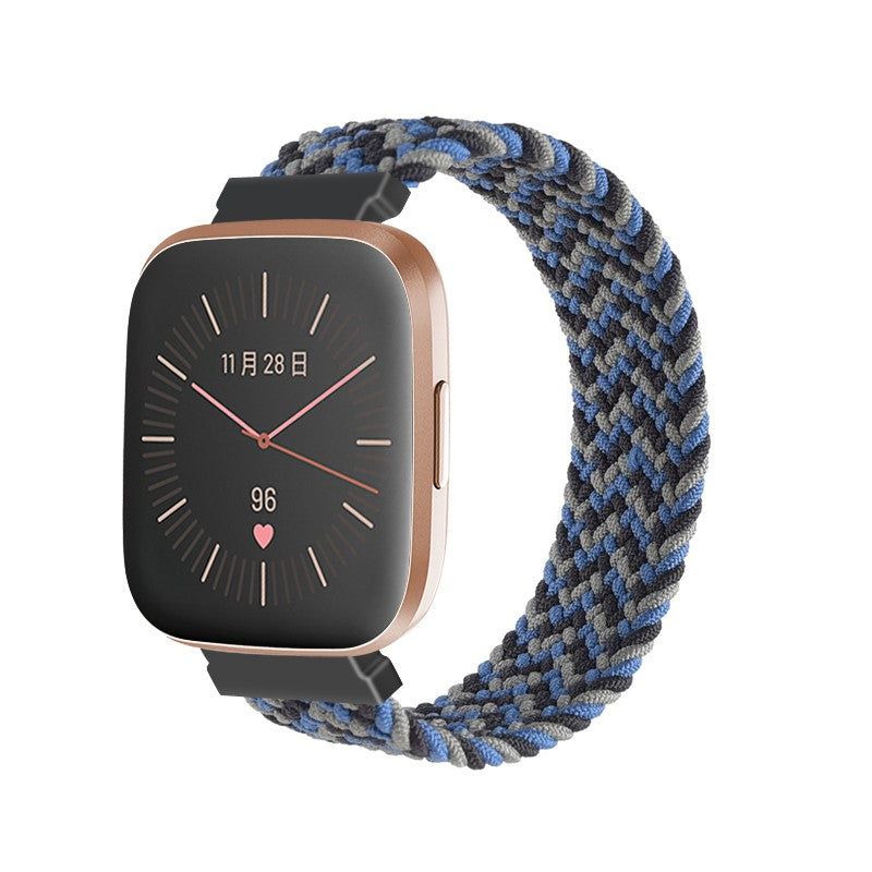 Woven Patterned Elastic Strap for Fitbit Versa & Versa 2