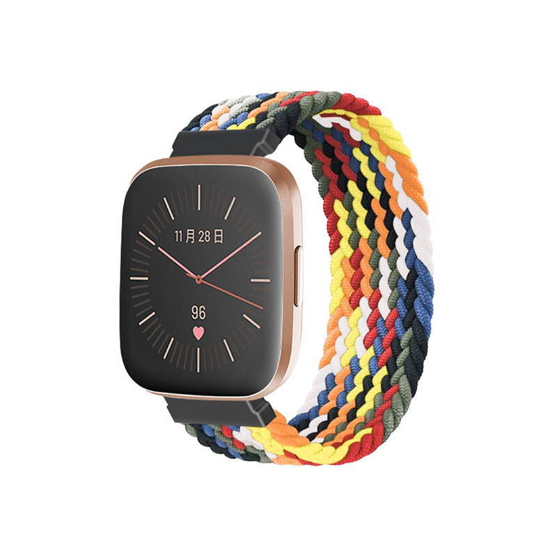 Woven Patterned Elastic Strap for Fitbit Versa & Versa 2