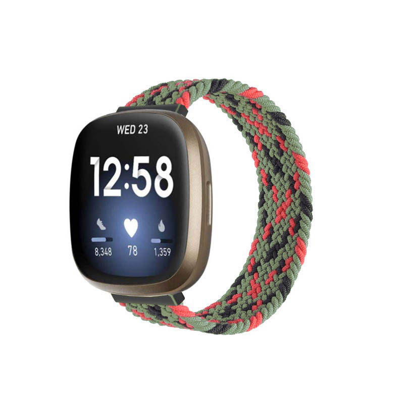 Woven Patterned Elastic Strap for Fitbit Versa 3