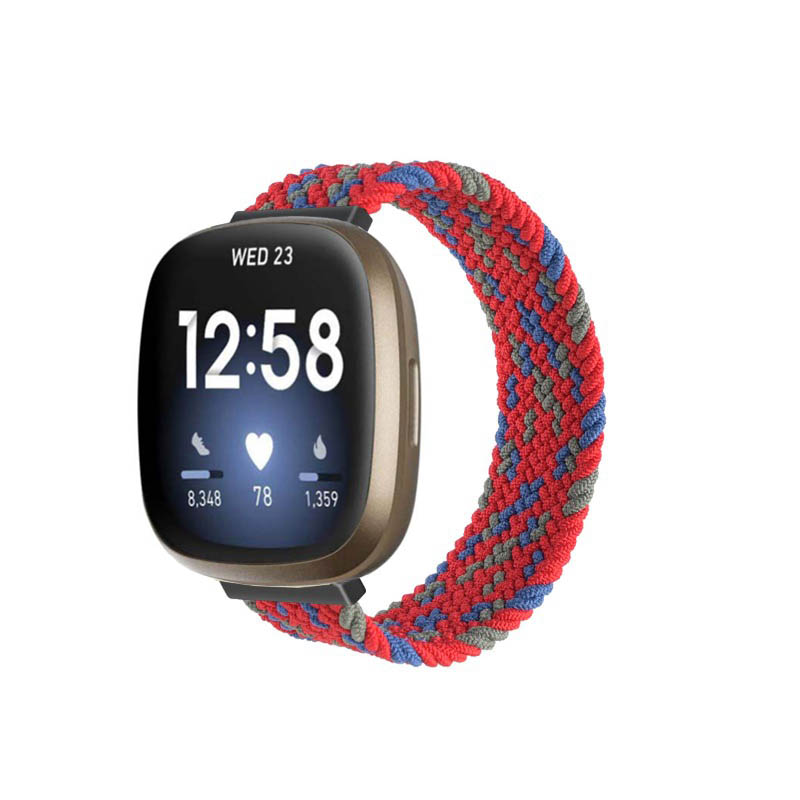 Woven Patterned Elastic Strap for Fitbit Versa 3
