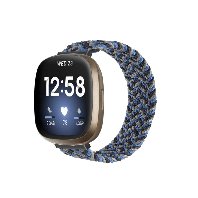 Woven Patterned Elastic Strap for Fitbit Versa 3
