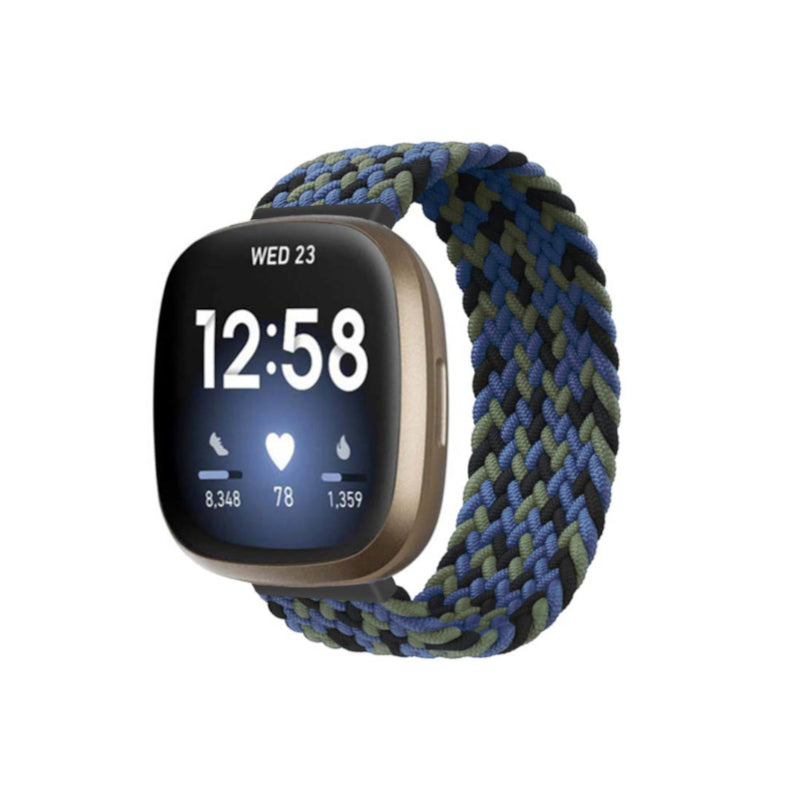 Woven Patterned Elastic Strap for Fitbit Versa 3