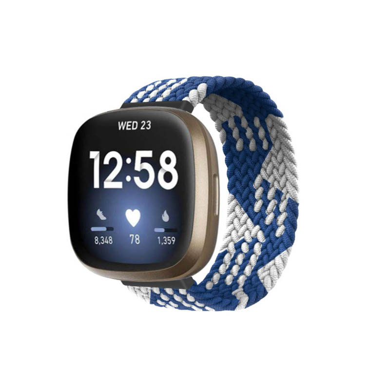 Woven Patterned Elastic Strap for Fitbit Versa 3