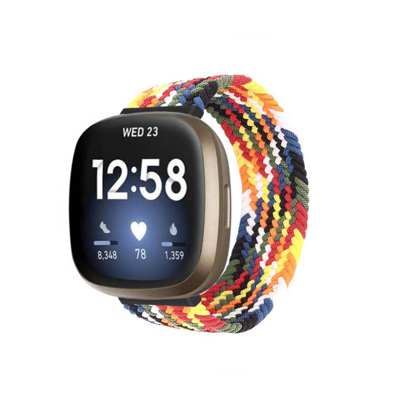 Woven Patterned Elastic Strap for Fitbit Sense