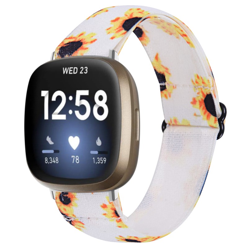 Funky Pattern Elastic Band for Fitbit Versa 3