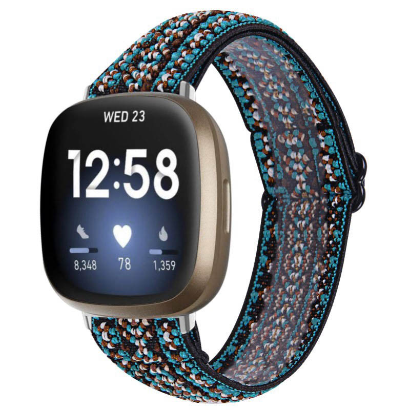 Funky Pattern Elastic Band for Fitbit Versa 3