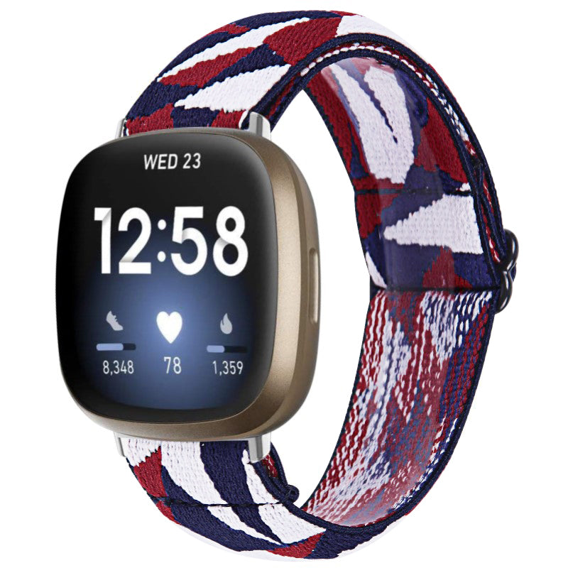 Funky Pattern Elastic Band for Fitbit Versa 3