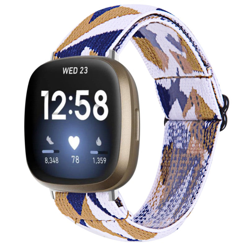 Funky Pattern Elastic Band for Fitbit Versa 3