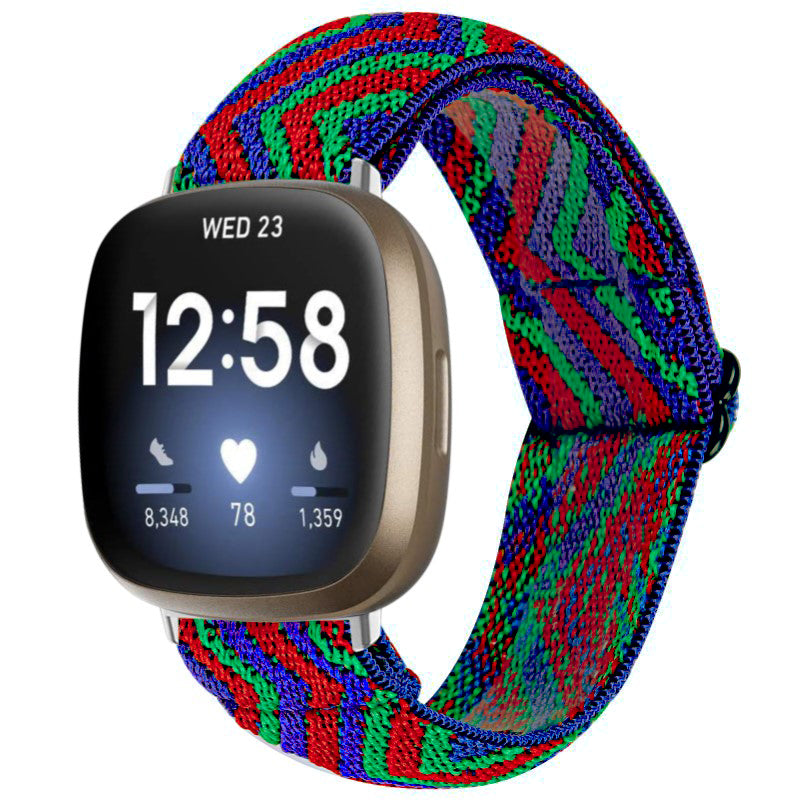 Funky Pattern Elastic Band for Fitbit Versa 3