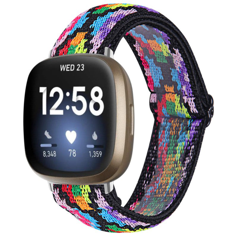 Funky Pattern Elastic Band for Fitbit Versa 3