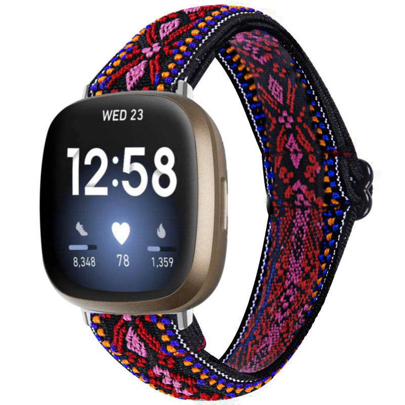 Funky Pattern Elastic Band for Fitbit Versa 3