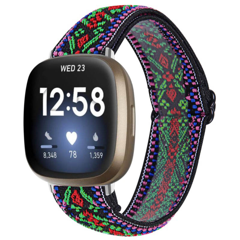Funky Pattern Elastic Band for Fitbit Versa 3