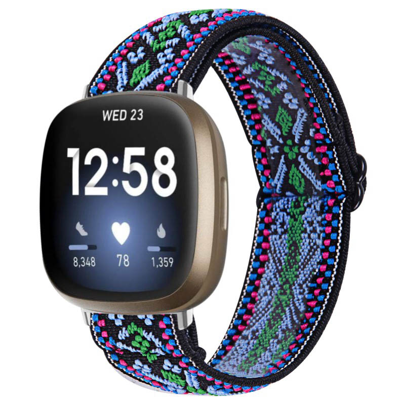 Funky Pattern Elastic Band for Fitbit Versa 3