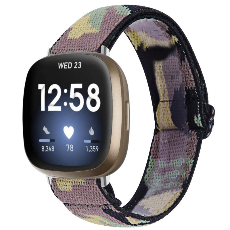 Funky Pattern Elastic Band for Fitbit Versa 3