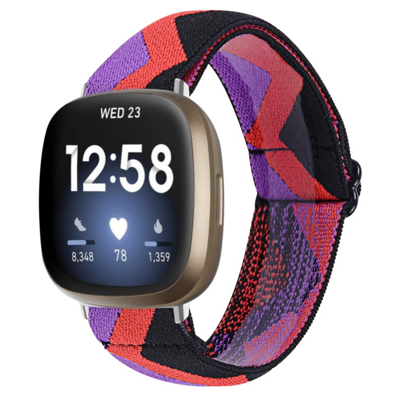 Funky Pattern Elastic Band for Fitbit Versa 3