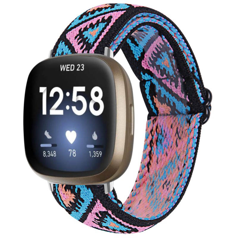 Funky Pattern Elastic Band for Fitbit Versa 3