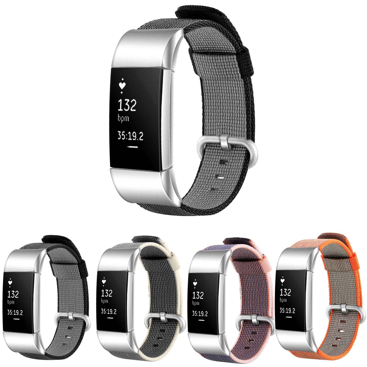 Nylon Elastic Strap for Fitbit Versa & Versa 2