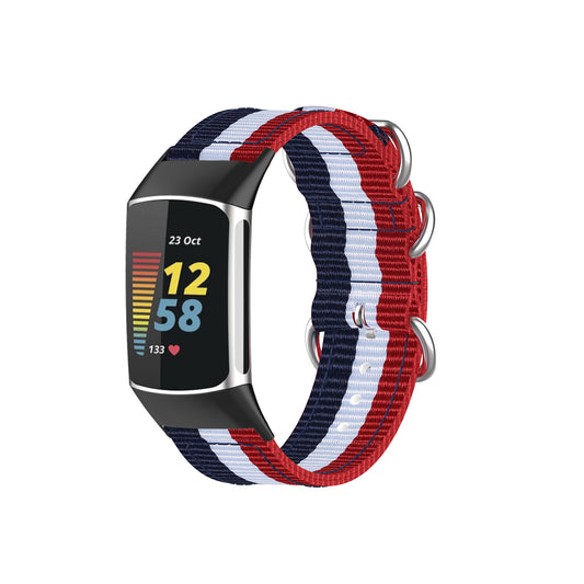 3-Ring Nylon Strap for Fitbit Charge 5