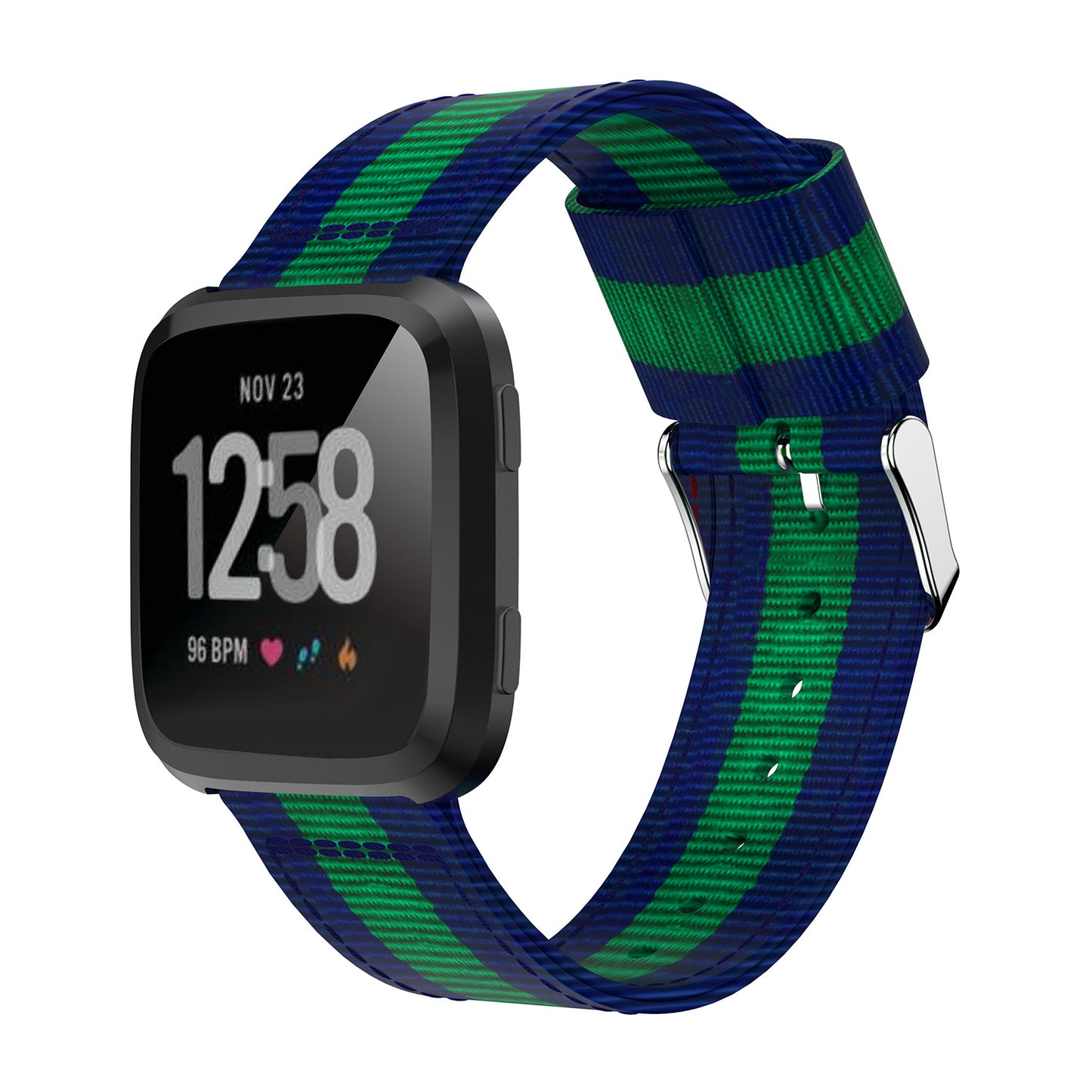 Striped Nylon Strap for Fitbit Versa & Versa 2