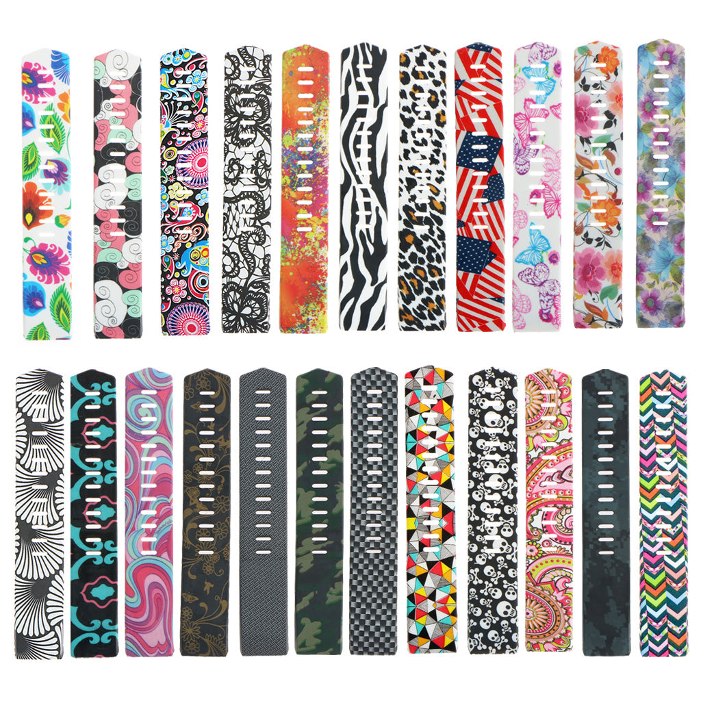 Patterned Silicone Strap for Fitbit Charge 2