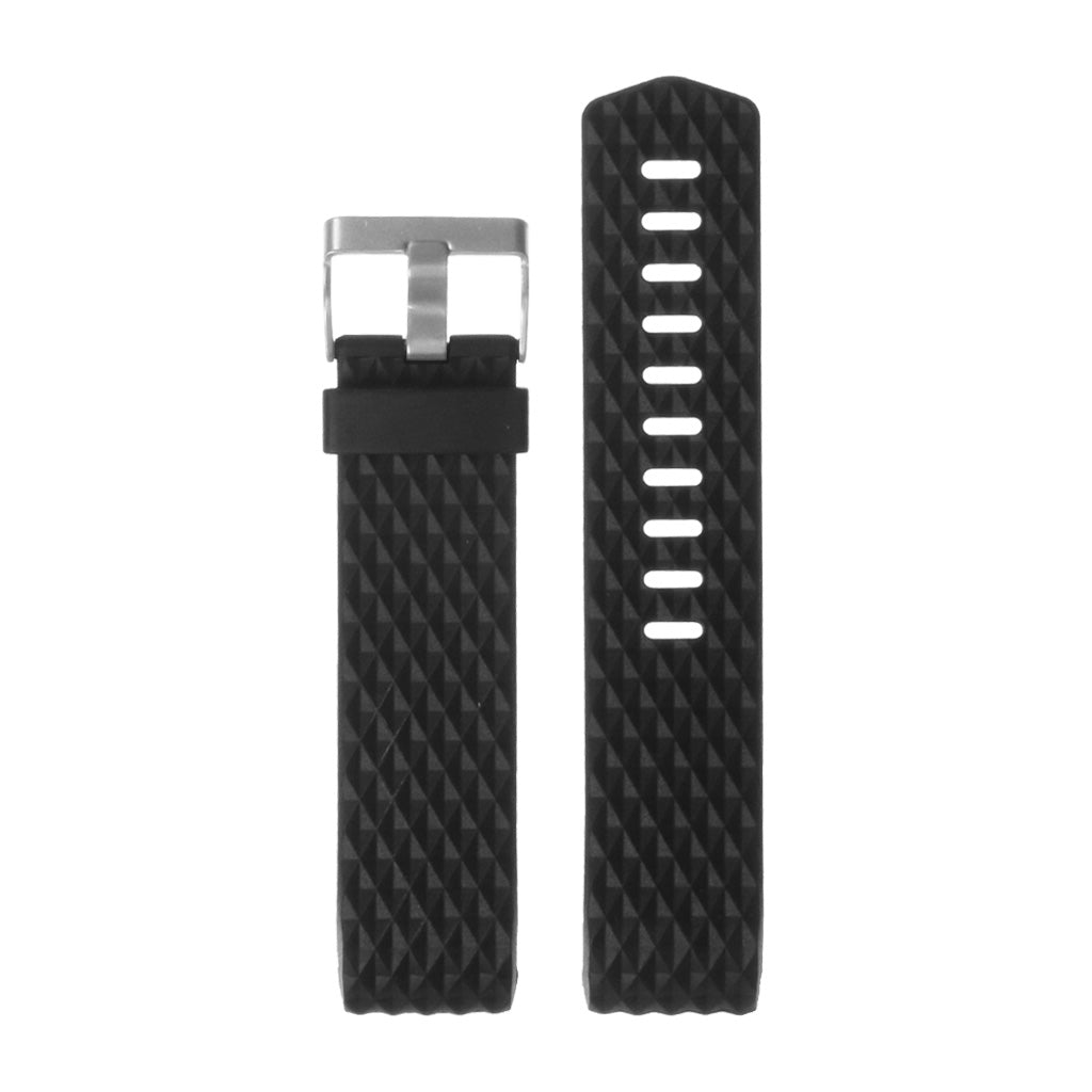 Silicone Strap with Diamond Pattern for Fitbit Charge 2