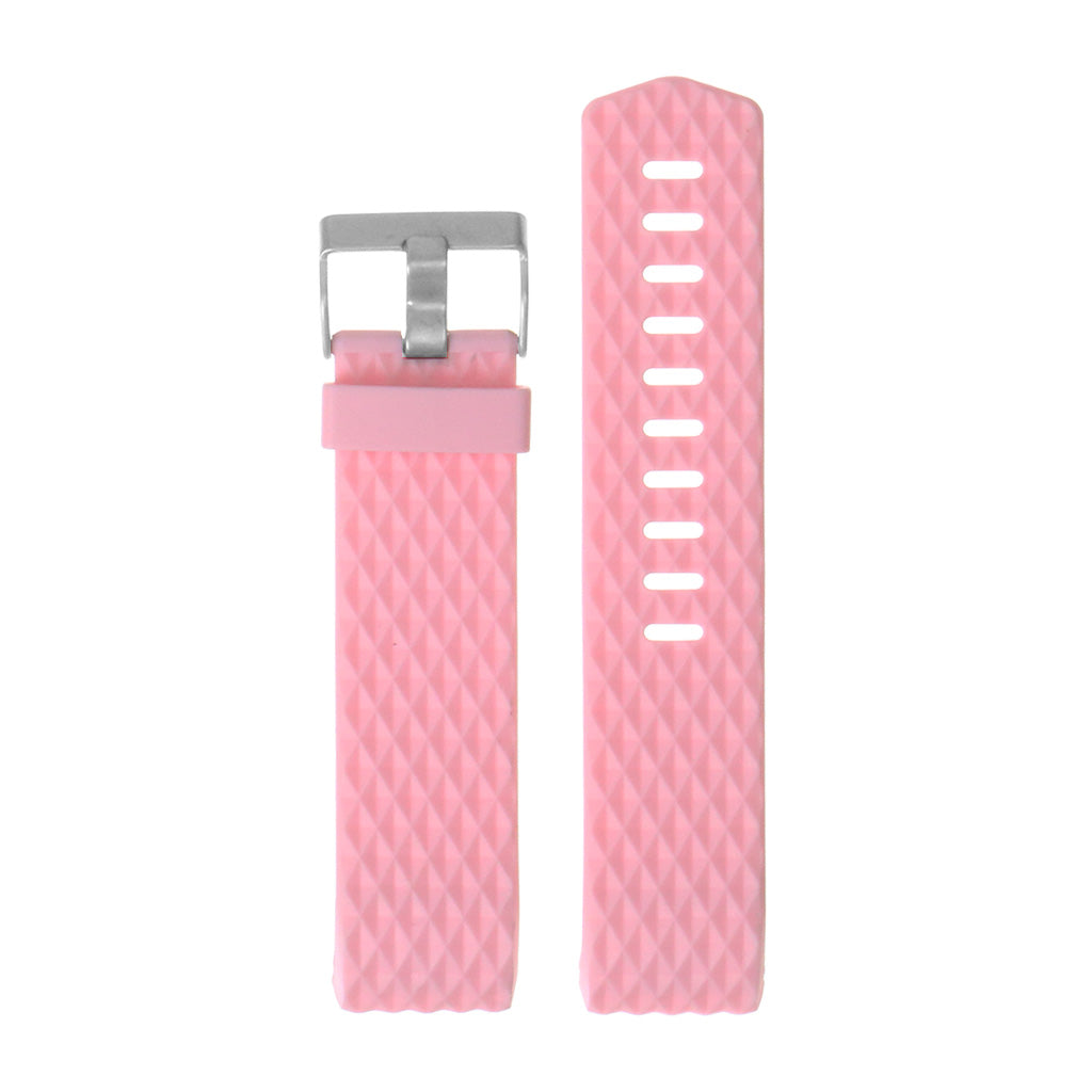 Silicone Strap with Diamond Pattern for Fitbit Charge 2
