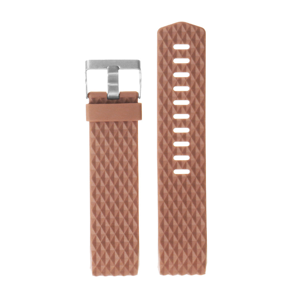 Silicone Strap with Diamond Pattern for Fitbit Charge 2