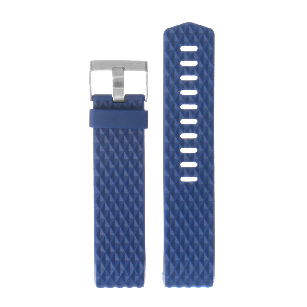 Silicone Strap with Diamond Pattern for Fitbit Charge 2