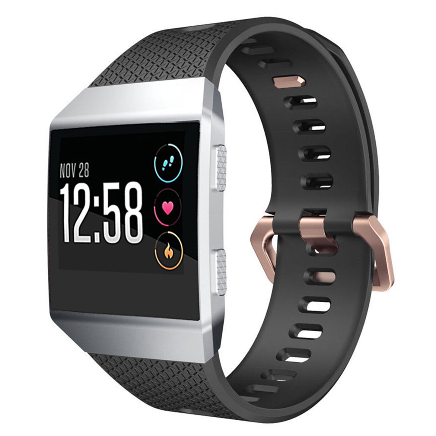 Rubber Strap w/ Protective Case for Fitbit Versa