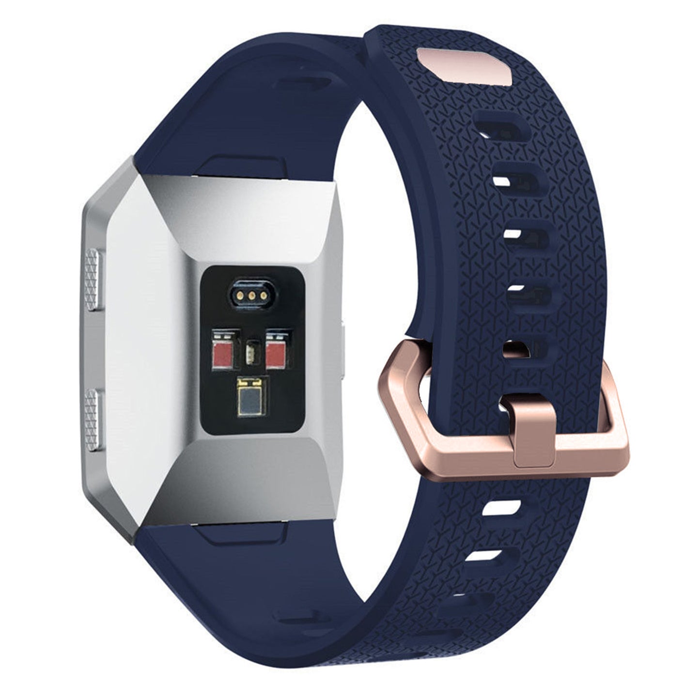 Rubber Strap w/ Rose Gold Buckle for Fitbit Ionic
