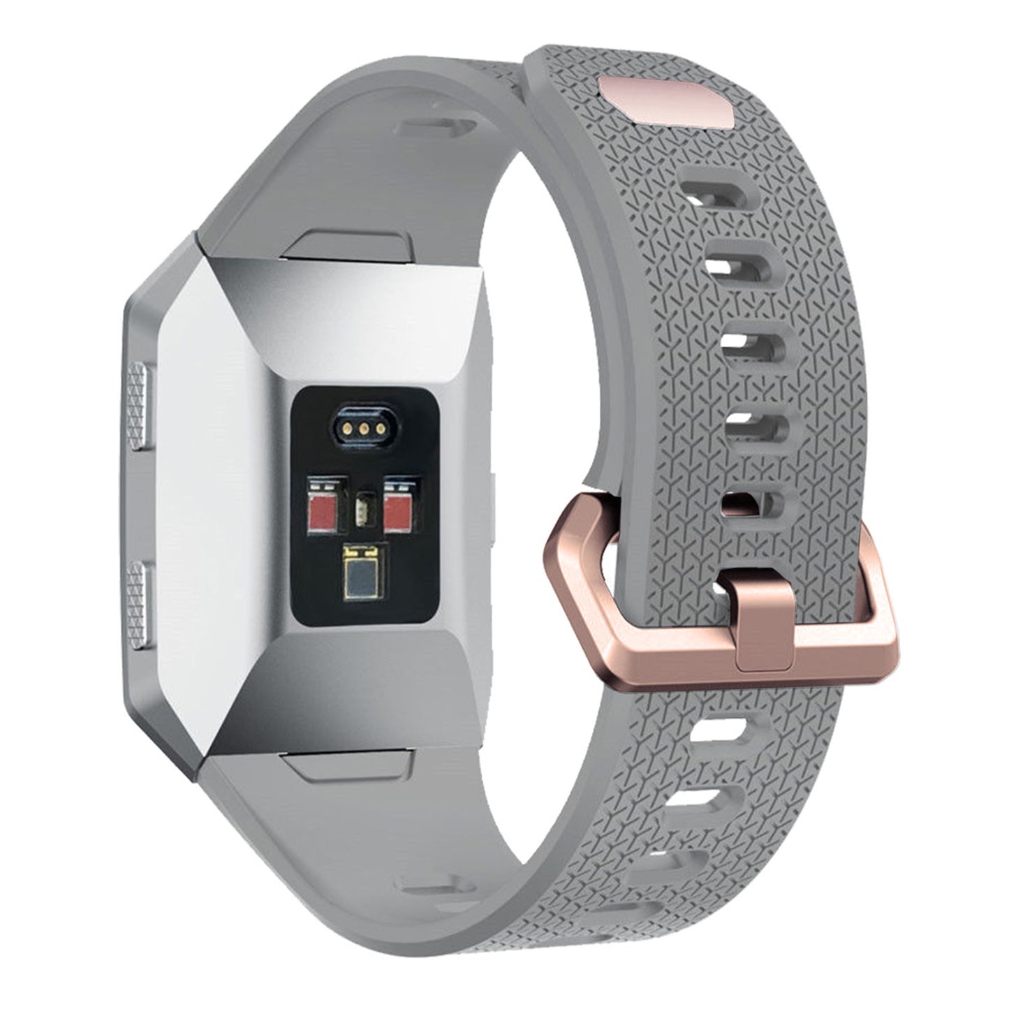 Rubber Strap w/ Rose Gold Buckle for Fitbit Ionic