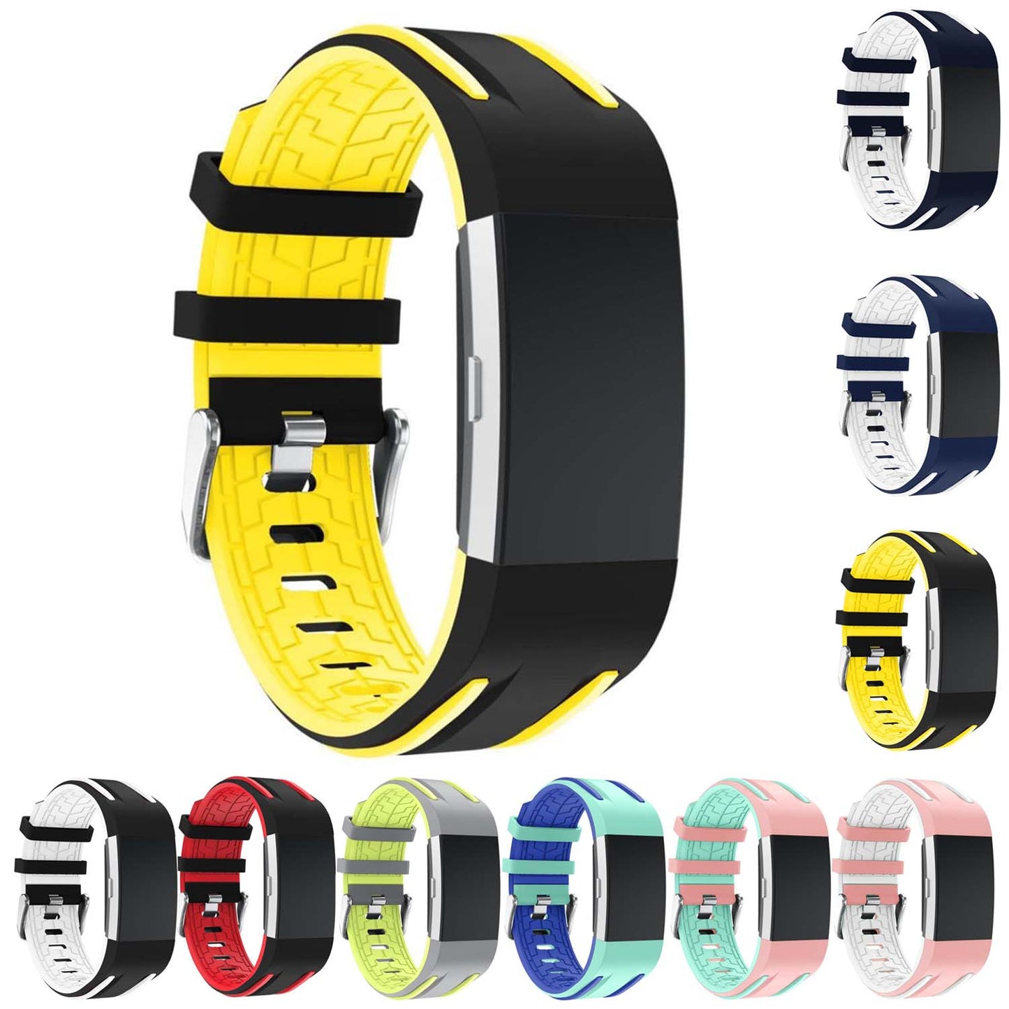 Racing Stripe Rubber Band for Fitbit Ionic