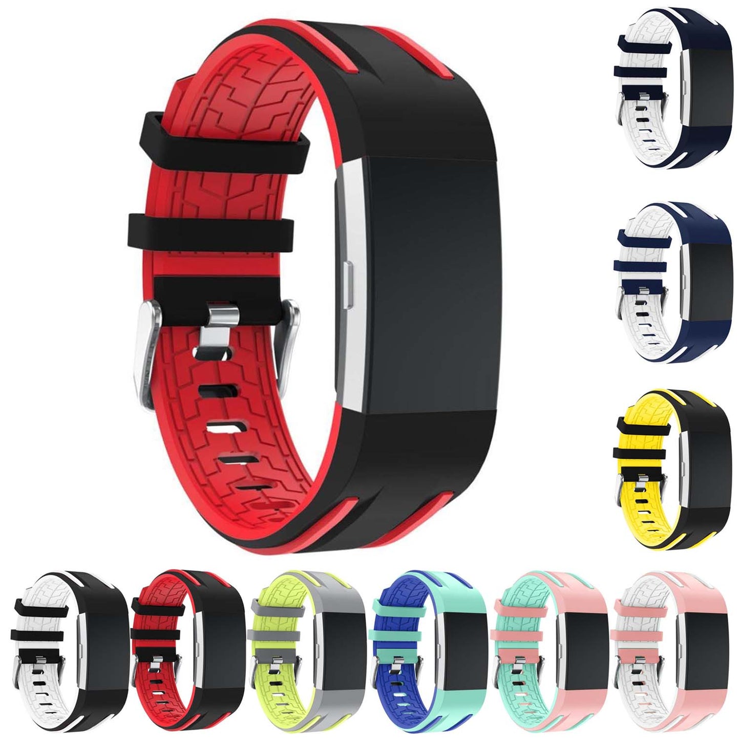 Racing Stripe Rubber Band for Fitbit Ionic