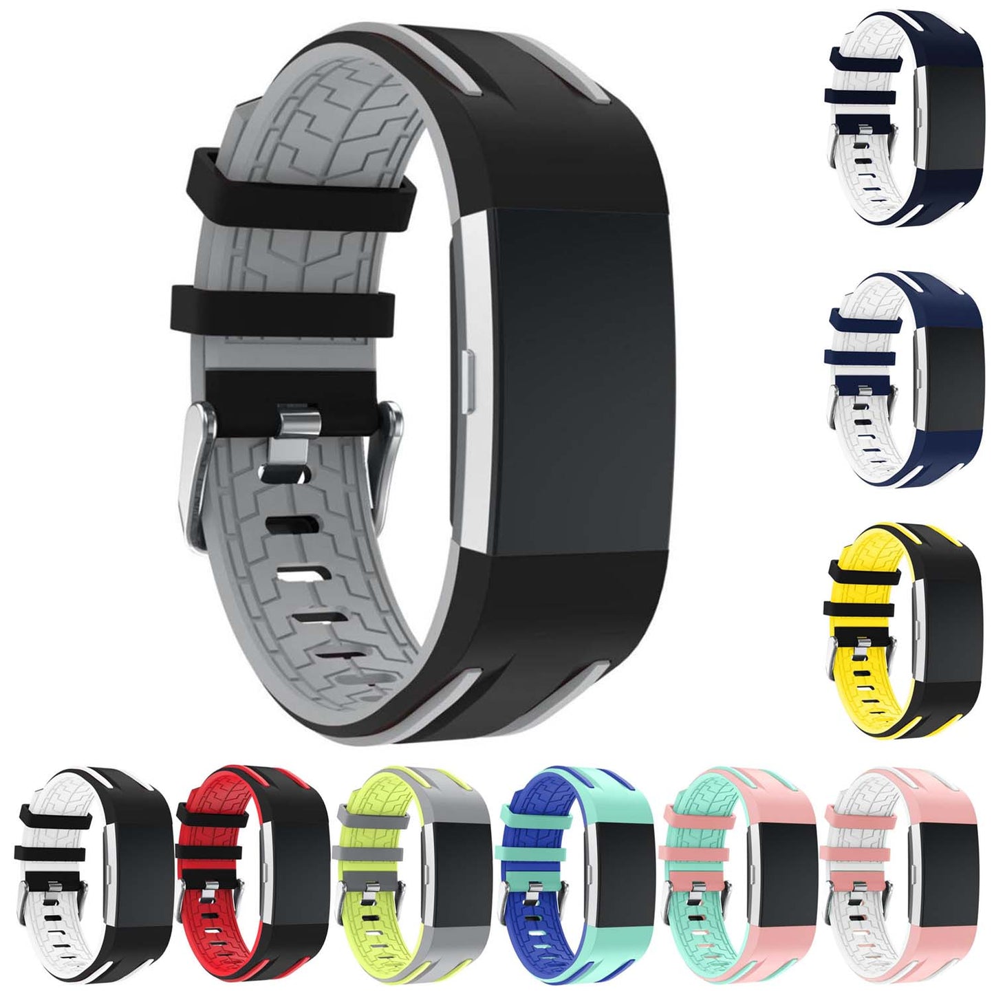 Racing Stripe Rubber Band for Fitbit Ionic