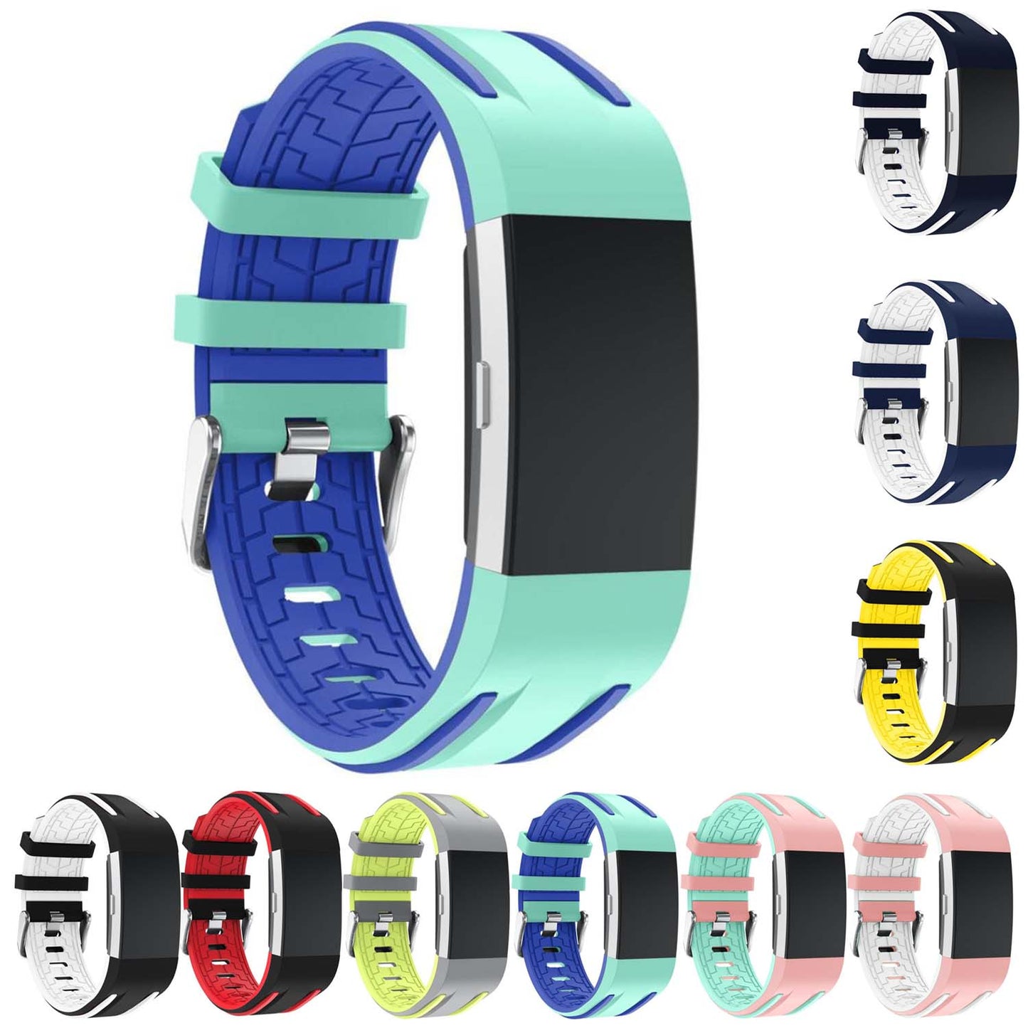 Racing Stripe Rubber Band for Fitbit Ionic