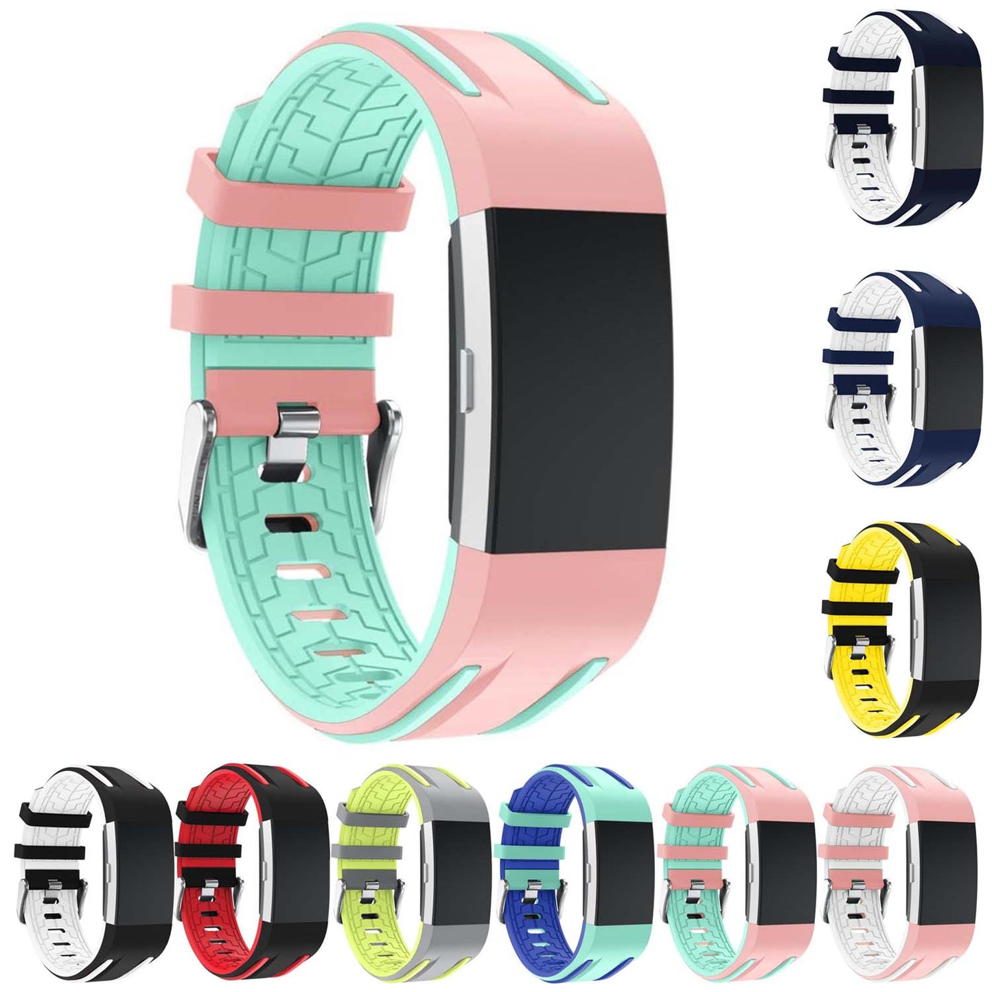 Racing Stripe Rubber Band for Fitbit Ionic