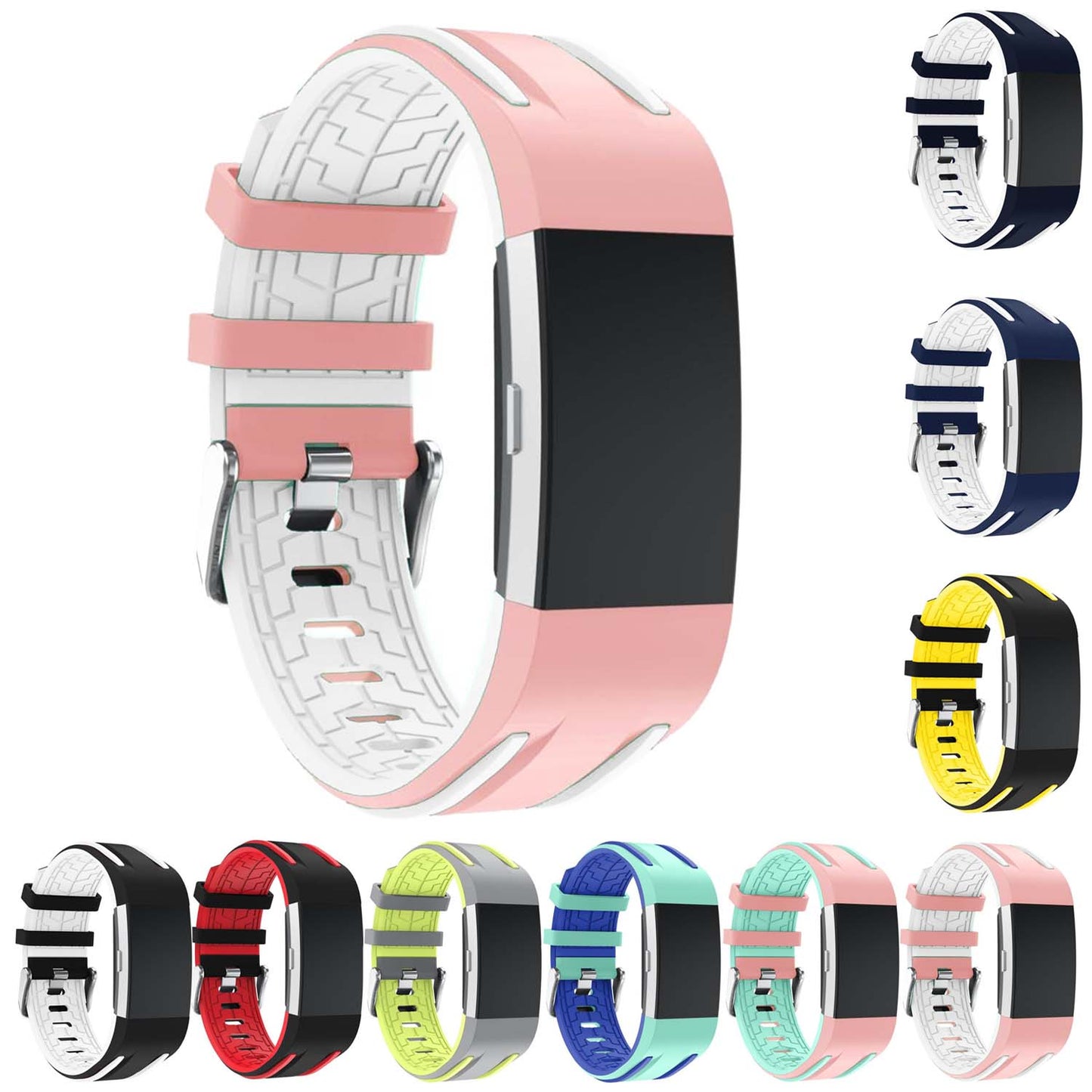 Racing Stripe Rubber Band for Fitbit Ionic