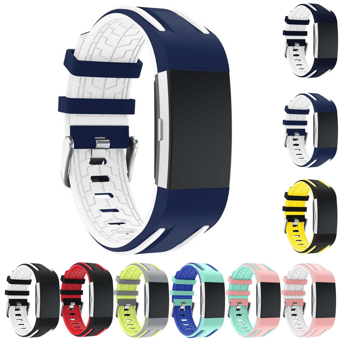 Racing Stripe Rubber Band for Fitbit Ionic