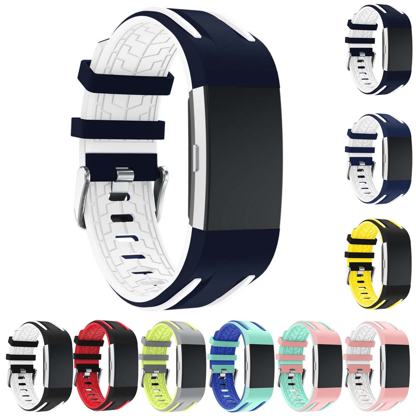 Racing Stripe RubberBand for Fitbit Charge 2