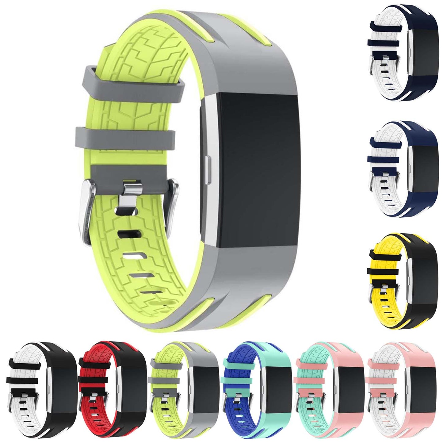 Racing Stripe Rubber Band for Fitbit Ionic